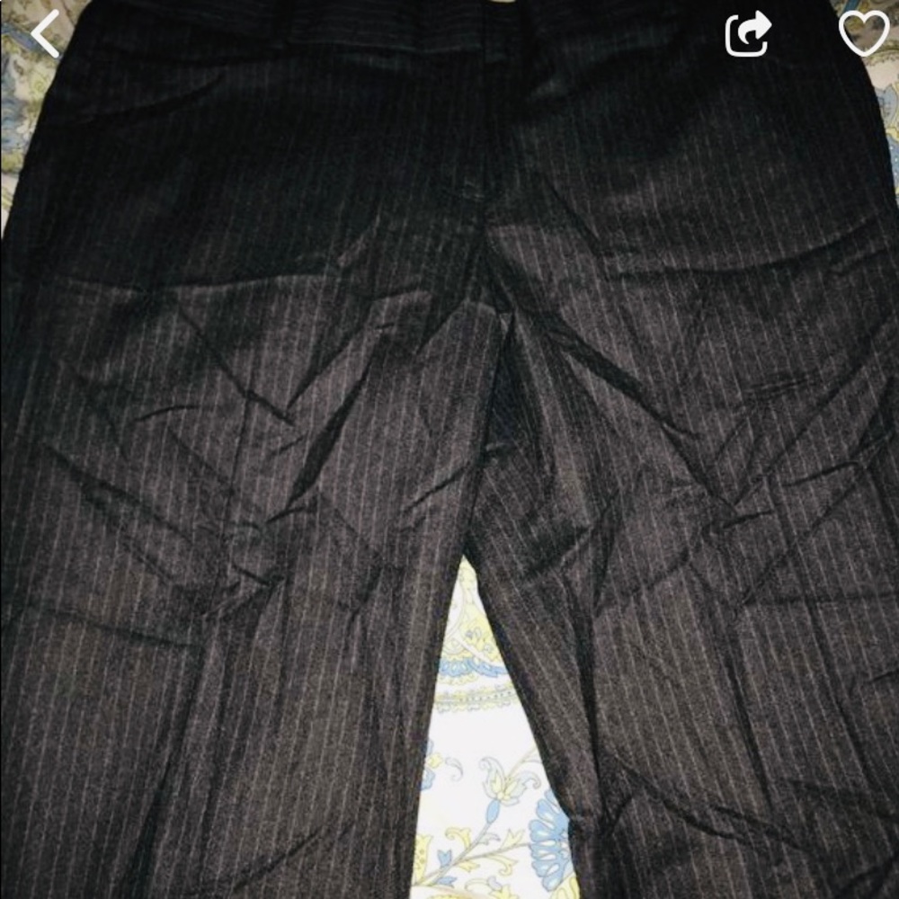 Wool pinstriped Jcrew slack capris